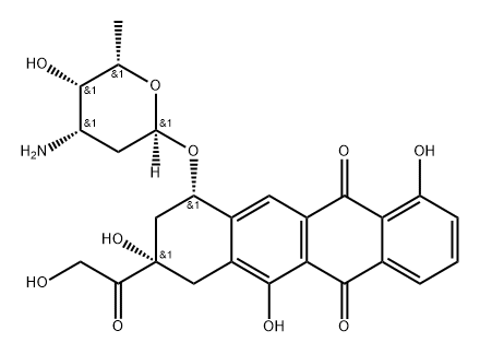 4-demethyl-6-deoxydoxorubicin 结构式