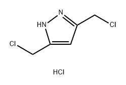 1H-Pyrazole, 3,5-bis(chloromethyl)-, hydrochloride (1:1) 结构式