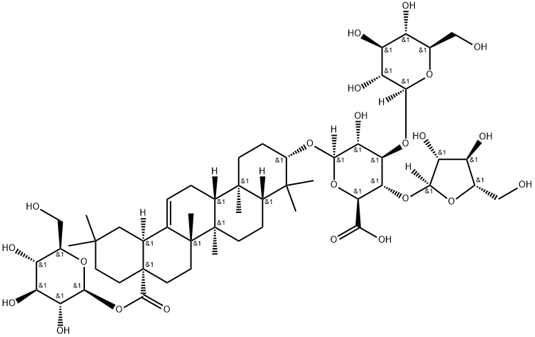 屏边三七苷R2 结构式