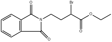 2H-Isoindole-2-butanoic acid, α-bromo-1,3-dihydro-1,3-dioxo-, ethyl ester 结构式