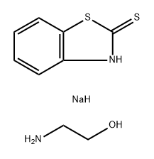 benzothiazole-2(3H)-thione, sodium salt, compound with 2-aminoethanol 结构式