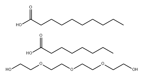 Decanoic acid, mixed diesters with octanoic acid and tetraethylene glycol 结构式