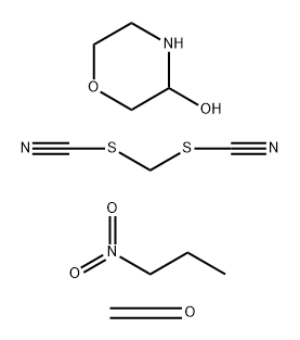 Thiocyanic acid, methylene ester, reaction products with formaldehyde, 3-morpholinol and 1-nitropropane 结构式