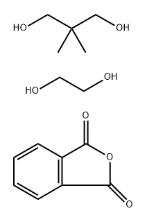 1,3-Isobenzofurandione, polymer with 2,2-dimethyl-1,3-propanediol and 1,2-ethanediol 结构式