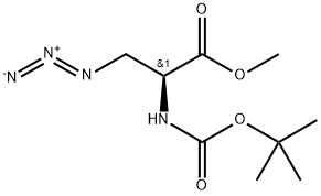 3-Azido-N-Boc-L-alanine methyl ester 结构式