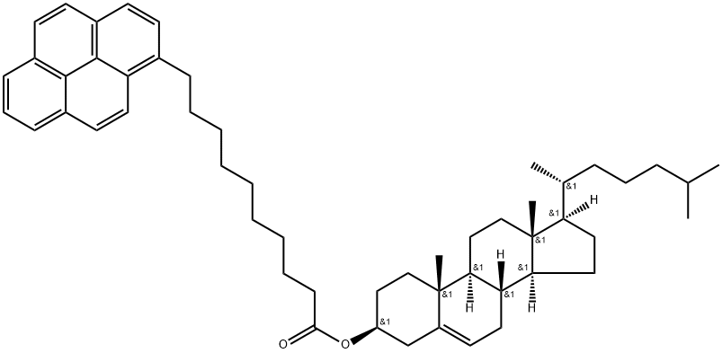 3-(10-pyrenedecanoyl)cholesterol 结构式