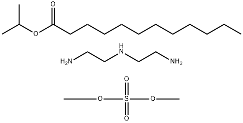 Dodecanoic acid, 1-methylethyl ester, reaction products with diethylenetriamine, di-Me sulfate-quaternized 结构式