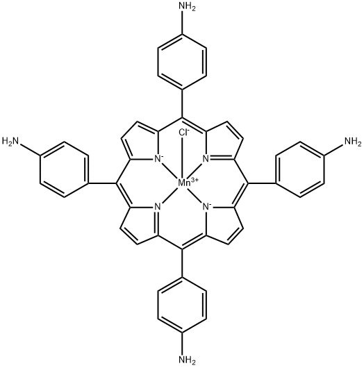 5,10,15,20-Tetrakis-(4-aminophenyl)-porphyrin-Mn-(III)chlorid 结构式