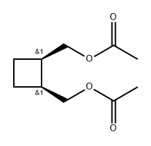 [(1R,2S)-rel-2-[(acetyloxy)methyl]cyclobutyl]methyl acetate 结构式