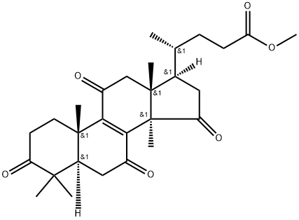 赤芝酸F甲酯 结构式