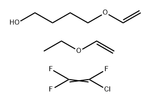 1-Butanol, 4-(ethenyloxy)-, polymer with chlorotrifluoroethene and ethoxyethene 结构式