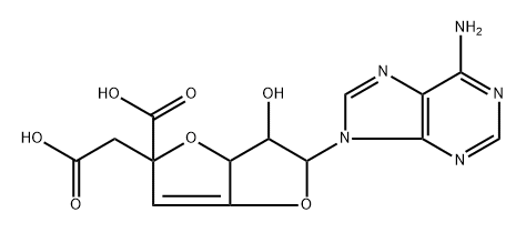 灰藤黄酸 B 结构式