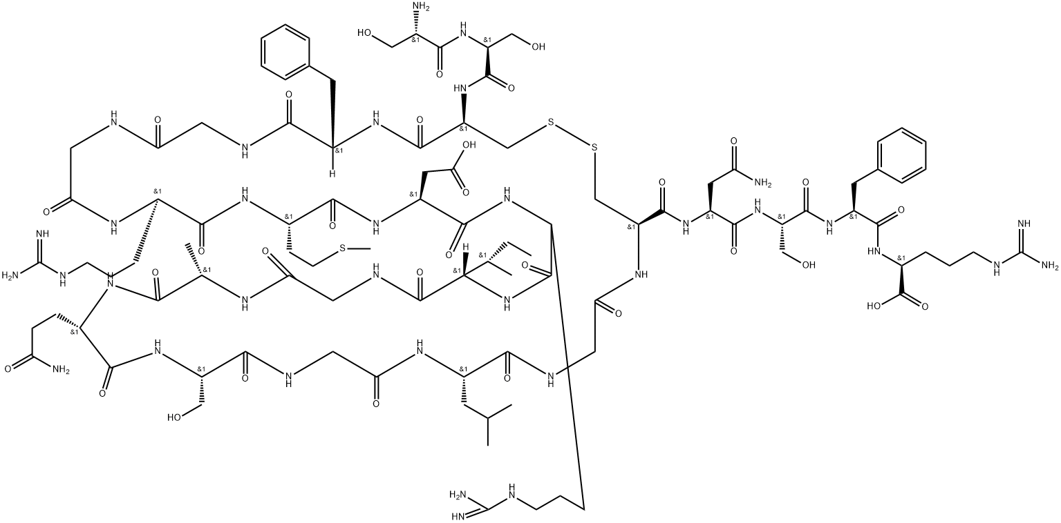 ATRIAL NATRIURETIC FACTOR (5-27) (HUMAN) TRIFLUOROACETATE SALT 结构式