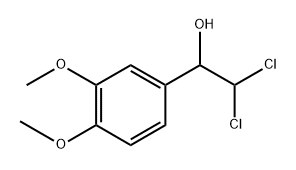 2,2-Dichloro-1-(3,4-dimthoxyphnyl)thanol 结构式