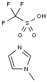 1-甲基咪唑三氟甲磺酸盐 结构式