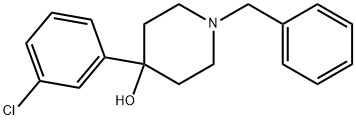 4-(3-Chlorophenyl)-1-(phenylmethyl)-4-piperidinol 结构式