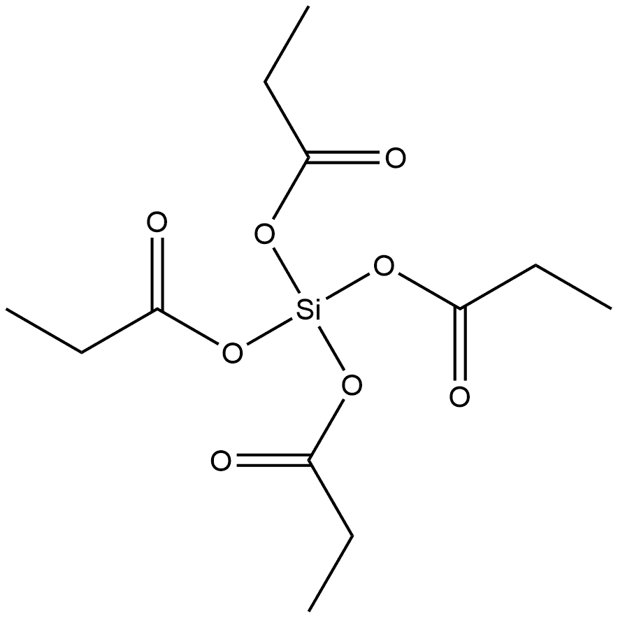 Silicic acid, anhydride with tetrapropanoic acid 结构式