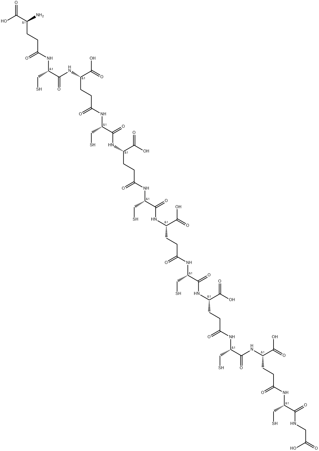 金属结合化合物多肽PC 6 结构式