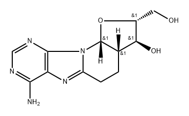 8,2'-ethano-cyclo-2'-deoxyadenosine 结构式