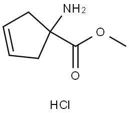 methyl 1-aminocyclopent-3-ene-1-carboxylate
hydrochloride 结构式