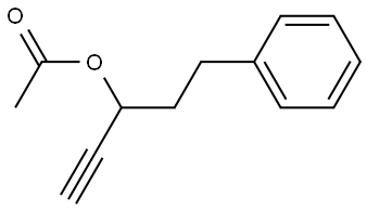 Benzenepropanol, α-ethynyl-, 1-acetate 结构式