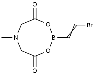 (E)-(2-bromovinyl)boronic acid MIDA ester 结构式