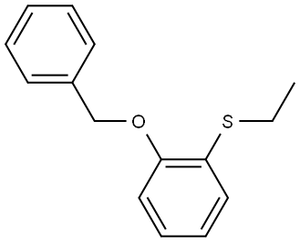 (2-(benzyloxy)phenyl)(ethyl)sulfane 结构式