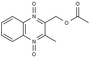 2-Quinoxalinemethanol, 3-methyl-, 2-acetate, 1,4-dioxide 结构式