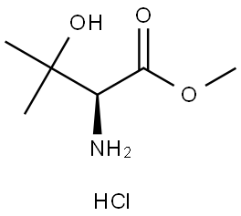 (2S)-2-氨基-3-羟基-3-甲基丁酸甲酯盐酸盐 结构式