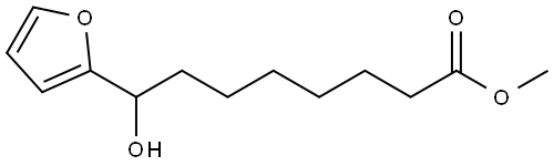 2-Furanoctanoic acid, η-hydroxy-, methyl ester 结构式