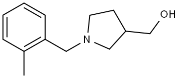 (1-(2-methylbenzyl)pyrrolidin-3-yl)methanol 结构式