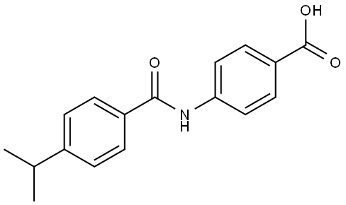 4-[[4-(1-Methylethyl)benzoyl]amino]benzoic acid 结构式