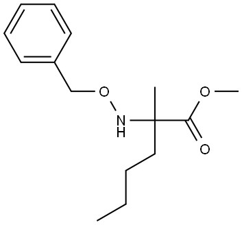甲基 2-((苄氧基)氨基)-2-甲基己酸酯 结构式