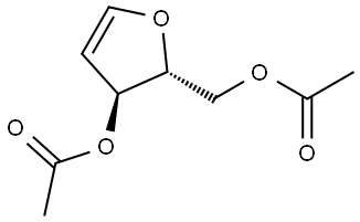 D-erythro-Pent-1-enitol, 1,4-anhydro-2-deoxy-, 3,5-diacetate 结构式