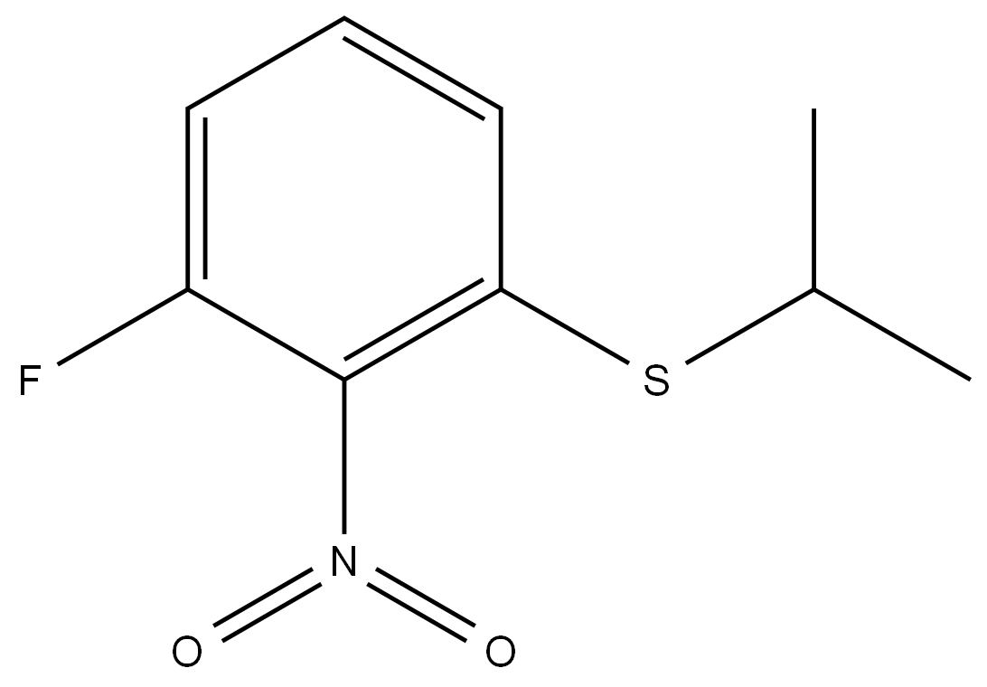 (3-fluoro-2-nitrophenyl)(isopropyl)sulfane 结构式