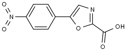 5-(4-Nitro-phenyl)-oxazole-2-carboxylic acid 结构式