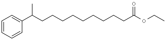 Benzeneundecanoic acid, κ-methyl-, ethyl ester 结构式