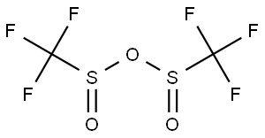 Methanesulfinic acid, 1,1,1-trifluoro-, 1,1'-anhydride 结构式