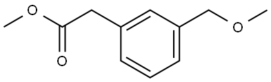 2-(3-(甲氧基甲基)苯基)乙酸甲酯 结构式