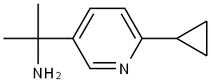 2-(6-环丙基吡啶-3-基)丙-2-胺 结构式