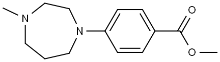 Methyl 4-(4-methyl-1,4-diazepan-1-yl)benzoate 结构式