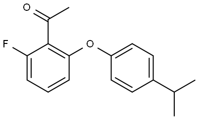 1-[2-Fluoro-6-[4-(1-methylethyl)phenoxy]phenyl]ethanone 结构式