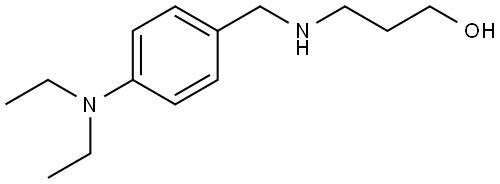 3-((4-(diethylamino)benzyl)amino)propan-1-ol 结构式