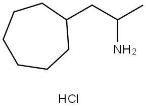 1-cycloheptylpropan-2-amine hydrochloride 结构式