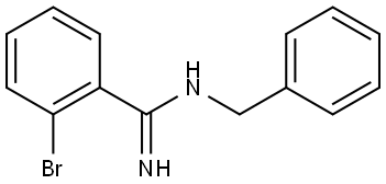 N-Benzyl-2-bromobenzenecarboximidamide 结构式