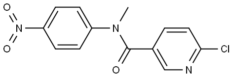 6-chloro-N-methyl-N-(4-nitrophenyl)nicotinamide 结构式