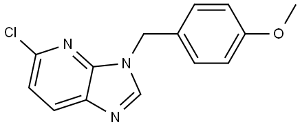 5-氯-3-[(4-甲氧基苯基)甲基]-3H-咪唑并[4,5-B]吡啶 结构式