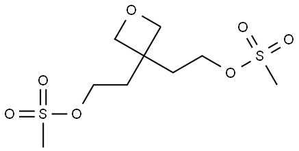 3,3-Oxetanediethanol, 3,3-dimethanesulfonate 结构式