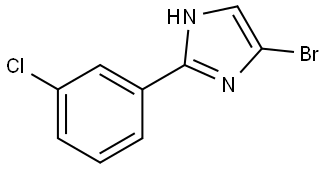 4-bromo-2-(3-chlorophenyl)-1H-imidazole 结构式