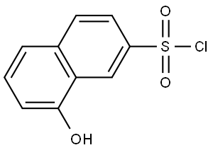 2-Naphthalenesulfonyl chloride, 8-hydroxy- 结构式